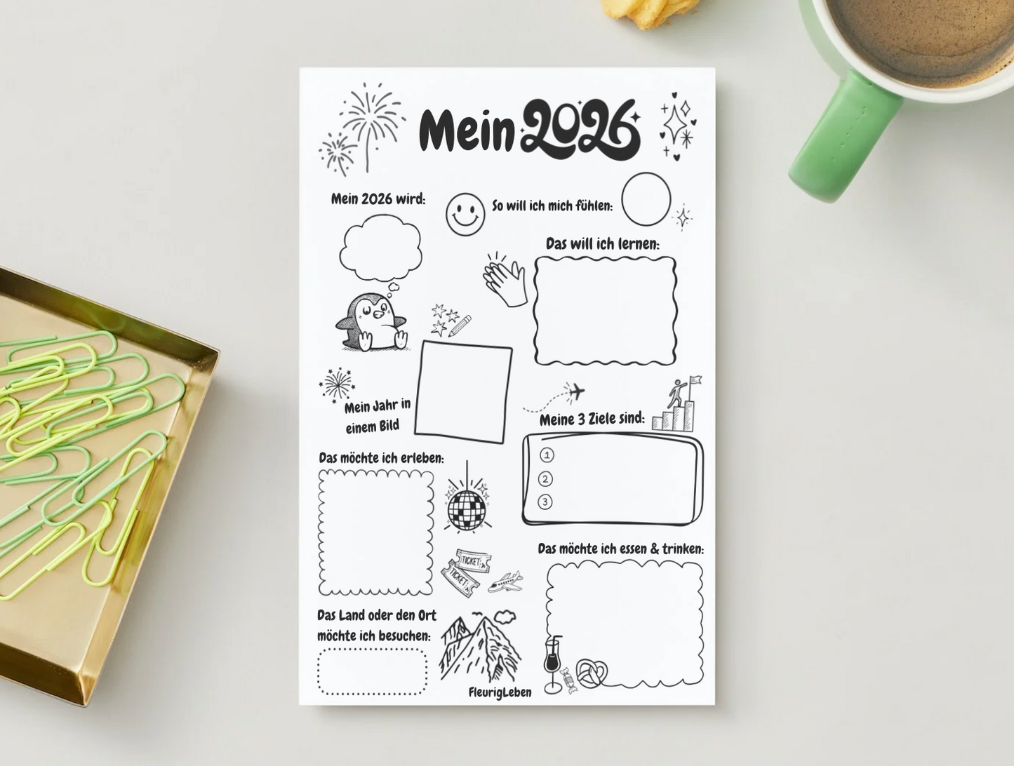 Mein 2026 - Deutsches Arbeitsblatt