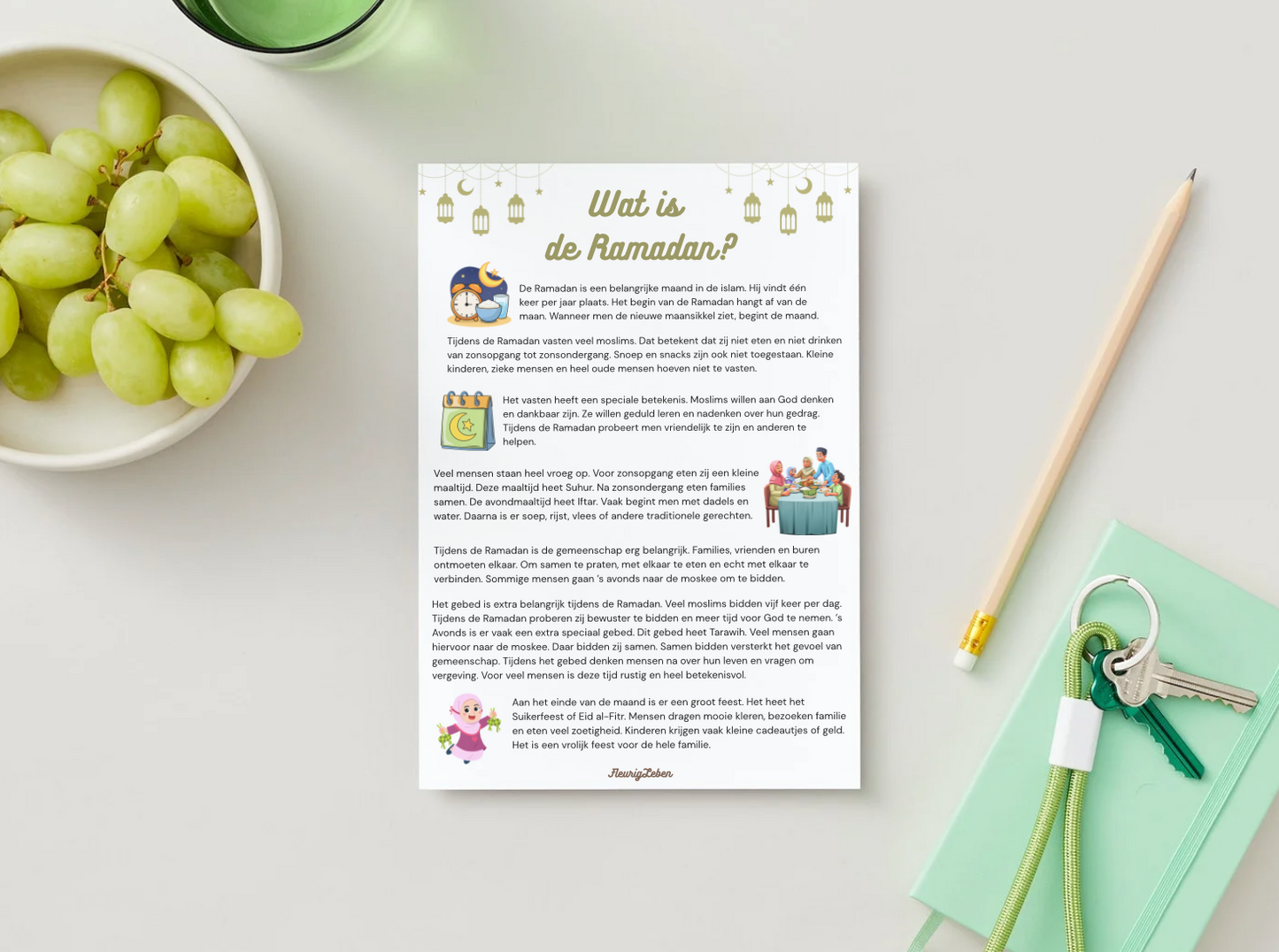 Ramadan - Nederlands werkblad