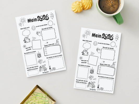 Mein 2026 - Duits werkblad