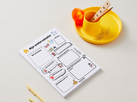 Mijn wintervakantie - Nederlands werkblad