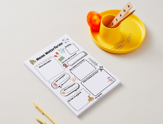Meine Winterferien - Duits werkblad
