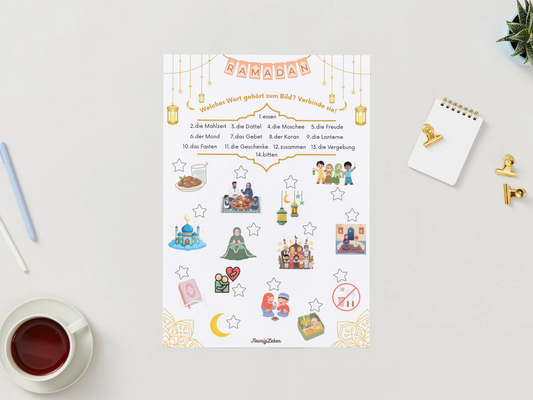 Ramadan - Duits werkblad