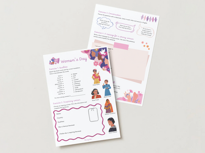 Women's Day - Engels werkblad (DE)